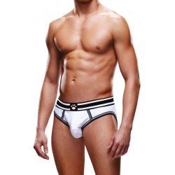 sexy Slip ouvert blanc et noir - Prowler