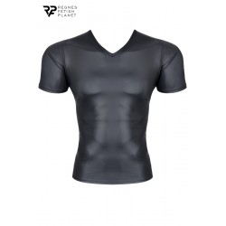 sexy T-shirt wetlook noir - Regnes