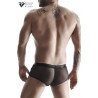 sexy Boxer noir wetlook et mesh - Regnes