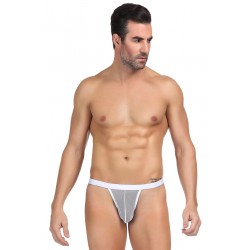 sexy String homme blanc résille