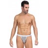 sexy String homme blanc résille