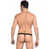 sexy String homme noir résille