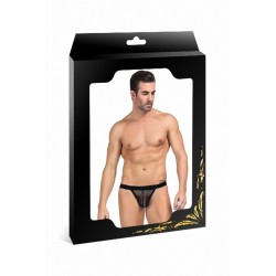 sexy String homme noir résille