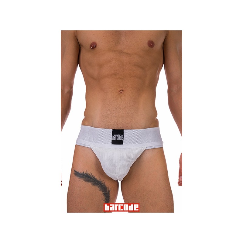 sexy Jockstrap Sergey Basic blanc - Barcode