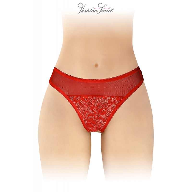 sexy Tanga rouge ouvert Ava - Fashion Secret