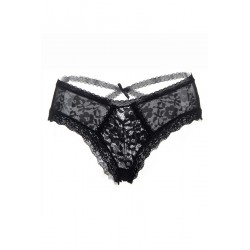 sexy Tanga noir en dentelle fine