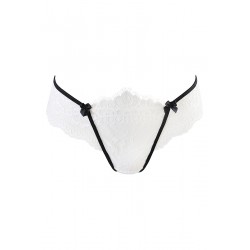 sexy String dentelle blanc V-10488 - Axami