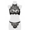 sexy Ensemble bustier et string dentelle - Grey Velvet