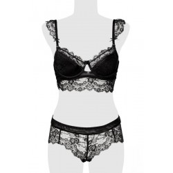 sexy Ensemble culotte et balconnet dentelle - Grey Velvet