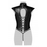 sexy Corsage lacé sexy fetish - Grey Velvet