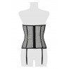 sexy Corset bustier à jarretelles - Grey Velvet