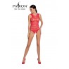 sexy Body résille ouvert BS086 - Rouge