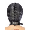 sexy Cagoule BDSM simili cuir avec baillon amovible - Fetish Tentation