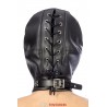 sexy Cagoule BDSM fermée simili cuir - Fetish Tentation