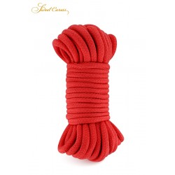 sexy Corde de bondage rouge 10m - Sweet Caress
