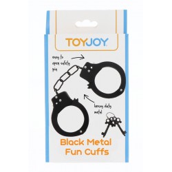 sexy Menottes métal noires - Toy Joy