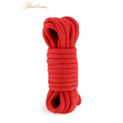 sexy Corde de bondage rouge 5m - Sweet Caress