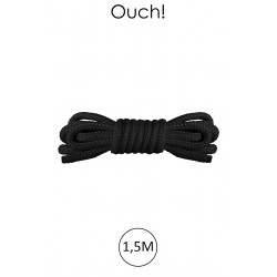 sexy Mini corde de bondage 1,5m noire - Ouch