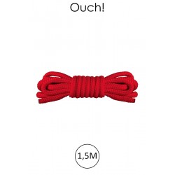 sexy Mini corde de bondage 1,5m rouge - Ouch