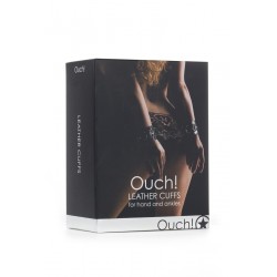 sexy Menottes Premium en cuir noir - Ouch