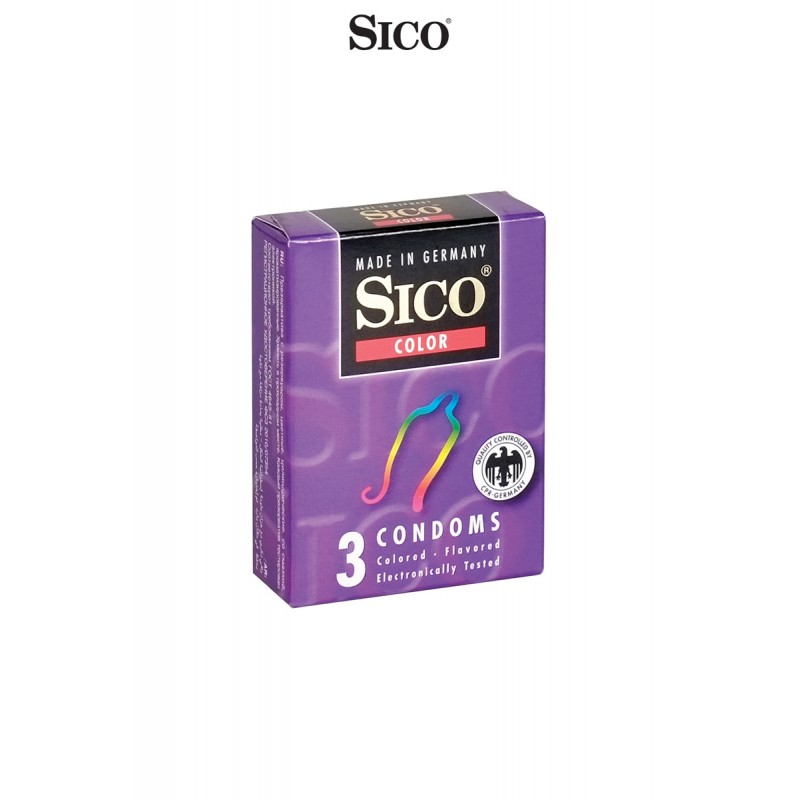 sexy 3 préservatifs Sico COLOUR