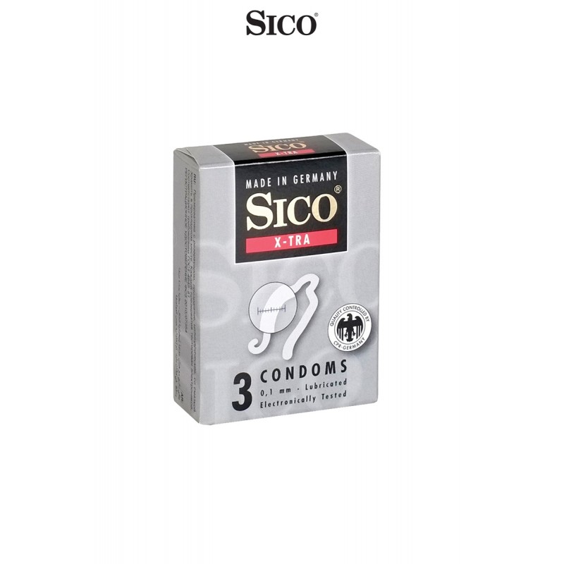 sexy 3 préservatifs Sico X-TRA
