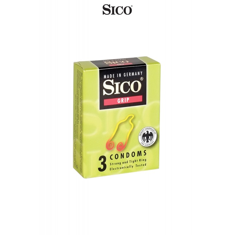 sexy 3 préservatifs Sico GRIP
