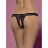 sexy Miamor String ouvert - Noir