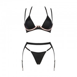 sexy Selinne ensemble 3 pièces - Noir