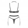 sexy Selinne ensemble 3 pièces - Noir
