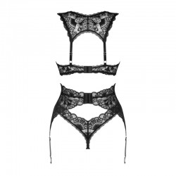 sexy Donna Dream ensemble 3 pièces - Noir