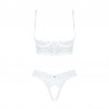 sexy Heavenlly ensemble ouvert - Blanc