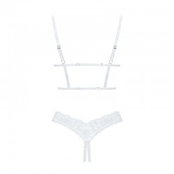 sexy Heavenlly ensemble ouvert - Blanc