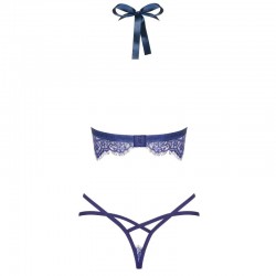 sexy Flowlace Ensemble 2 pcs - Bleu