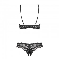 sexy Luvae Ensemble ouvert 2 pcs  - Noir