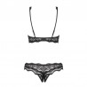 sexy Luvae Ensemble ouvert 2 pcs  - Noir