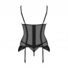 sexy Serena love Corset - noir