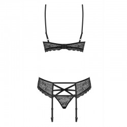 sexy 818-SEG-1 Ensemble 3 pcs - Noir