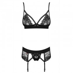 sexy Wonderia Ensemble 3 pcs - Noir