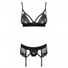 sexy Wonderia Ensemble 3 pcs - Noir