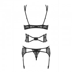 sexy Frivolla Ensemble 4 pcs - Noir