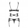 sexy Frivolla Ensemble 4 pcs - Noir