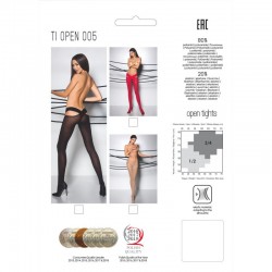 sexy TI005R Collants 60 DEN - Rouge