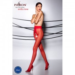 sexy TI007R Collants ouverts 20 DEN - Rouge
