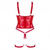 sexy Belovya corset Rouge