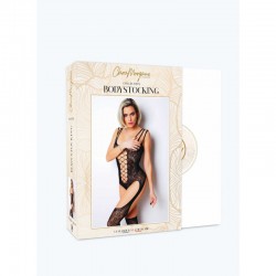 sexy Le numéro 9 bodystocking Clara Morgane - Noir