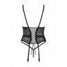 sexy Yaskana Corset et string noir