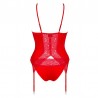 sexy Diyosa Corset et culotte - Rouge