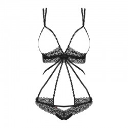 sexy Liferia Body ouvert - Noir