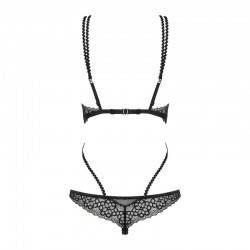 sexy Liferia Body ouvert - Noir